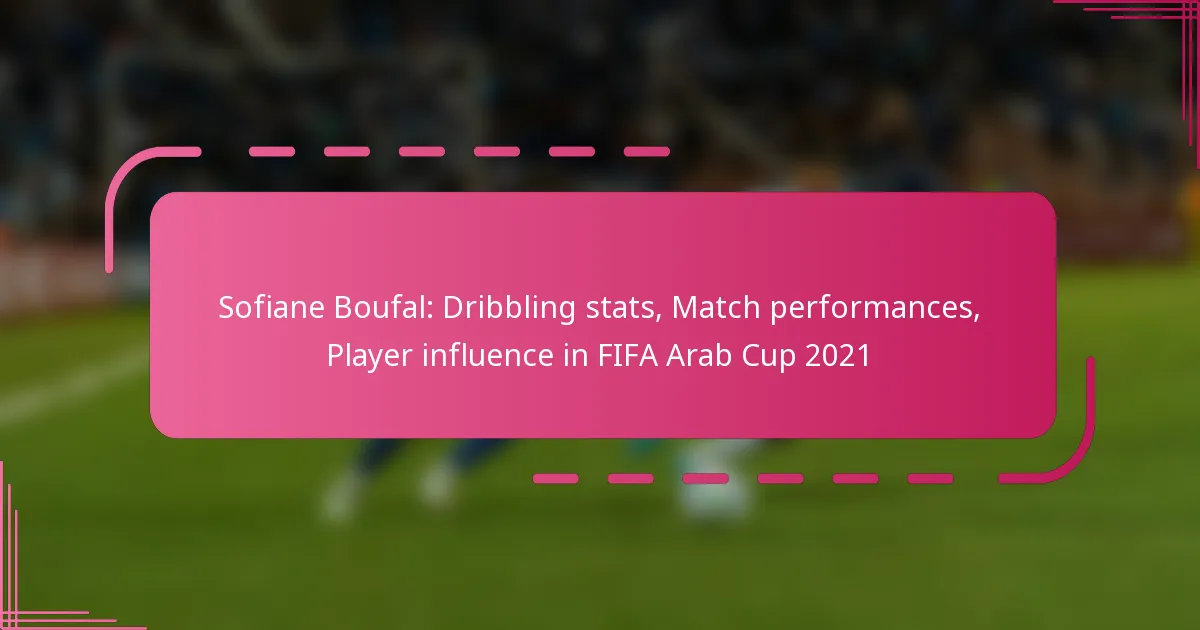 Sofiane Boufal: Dribbling stats, Match performances, Player influence in FIFA Arab Cup 2021